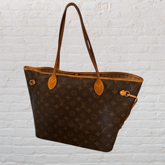 Louis Vuitton monogram coated canvas MM classic neverfull tote